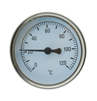 Биметаллический термометр осевой