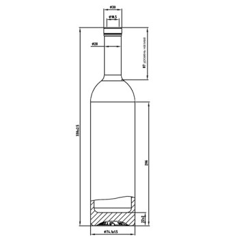 Бутылка Белуга 0,7 л (Премиум)
